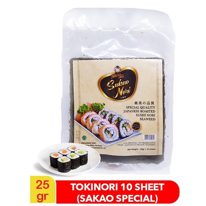 

T3rkini [NEW] TOKINORI SAKAO NORI 10 SHEET 25 GRAM (10LEMBAR) Impor Terbaru