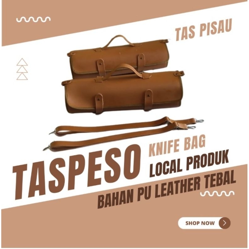 tas pisau knife bag, bahan pvc leather tebal kuat