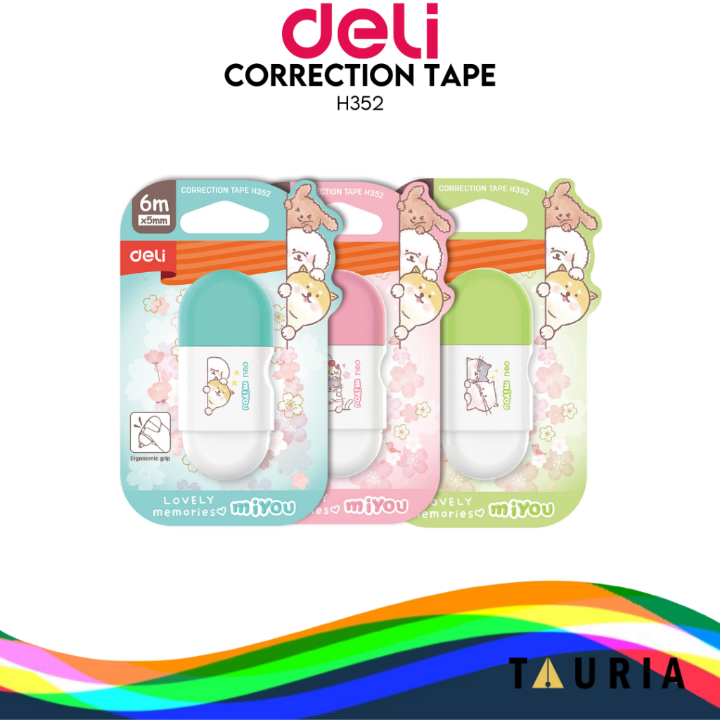 

CORRECTION TAPE TIPEX TIP X KERTAS DELI H352