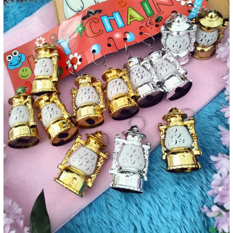 12pcs Gantungan kunci Lentera//Gantungan nyala//lusinan//Grosir