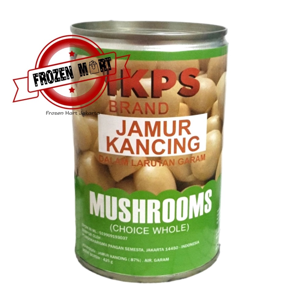 

RT83 IKPS Mushroom Champignons / Jamur Kancing Kaleng 425Gr Harga Termurah ( ⌒