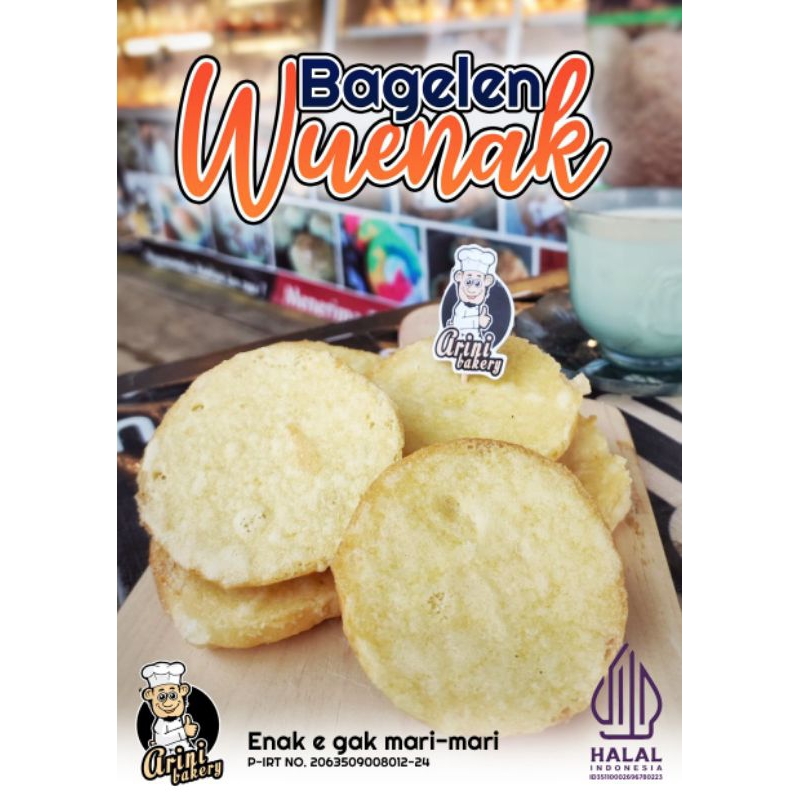 

Roti Bagelen | Rasa Original | 100gr | Wuenak | Arini Bakery