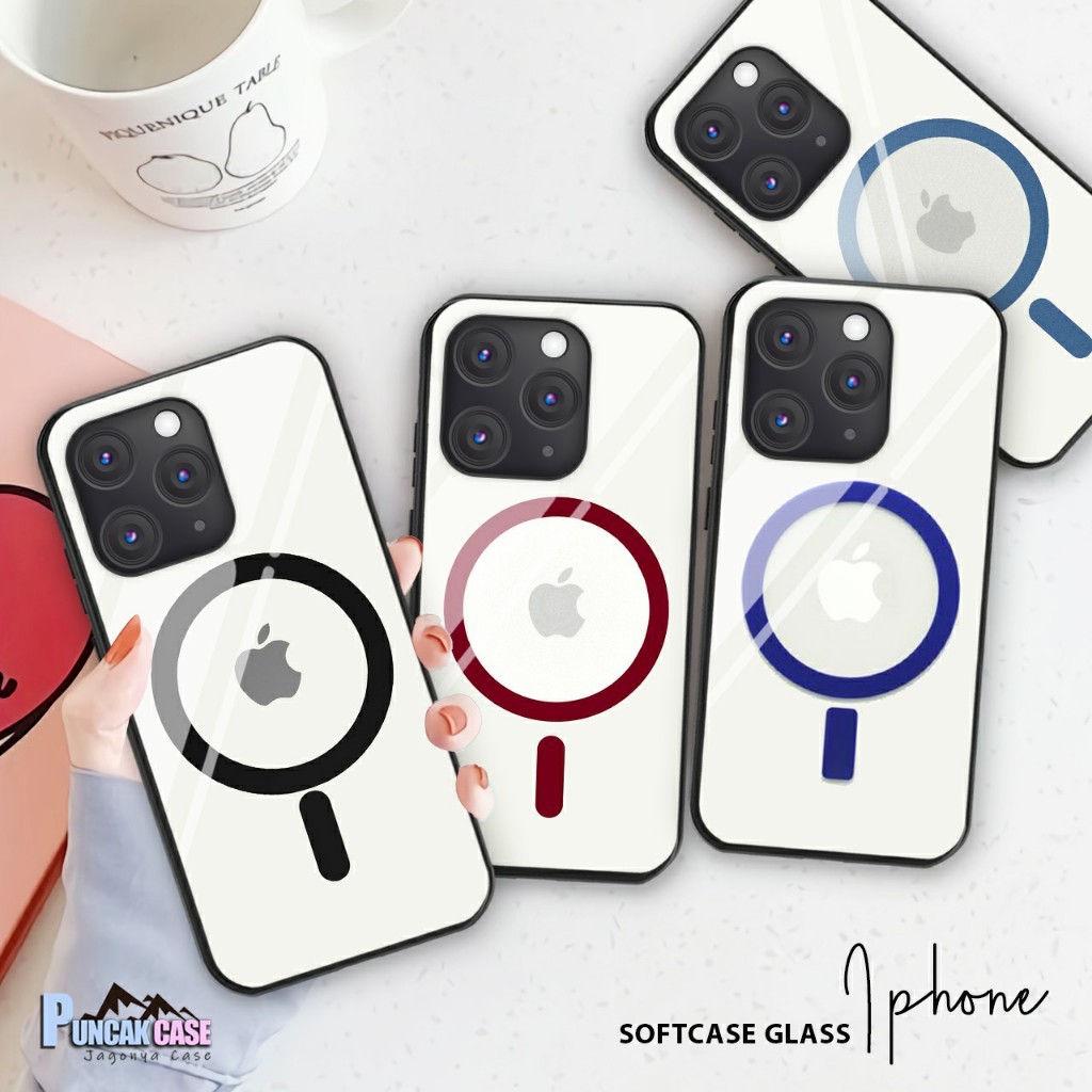 Softcase Glass Kaca Iphone 15 15 Pro 15 Pro max (A561) PELINDUNG HANDPHONE - AKSESORIES HANDPHONE - 