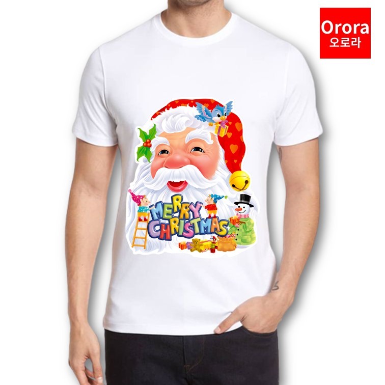 Orora Kaos Distro Premium NATAL - Baju Atasan Sablon Pria Wanita Warna Hitam Putih Ukuran S M L XL XXL XXXL keren Original ORNTL 60