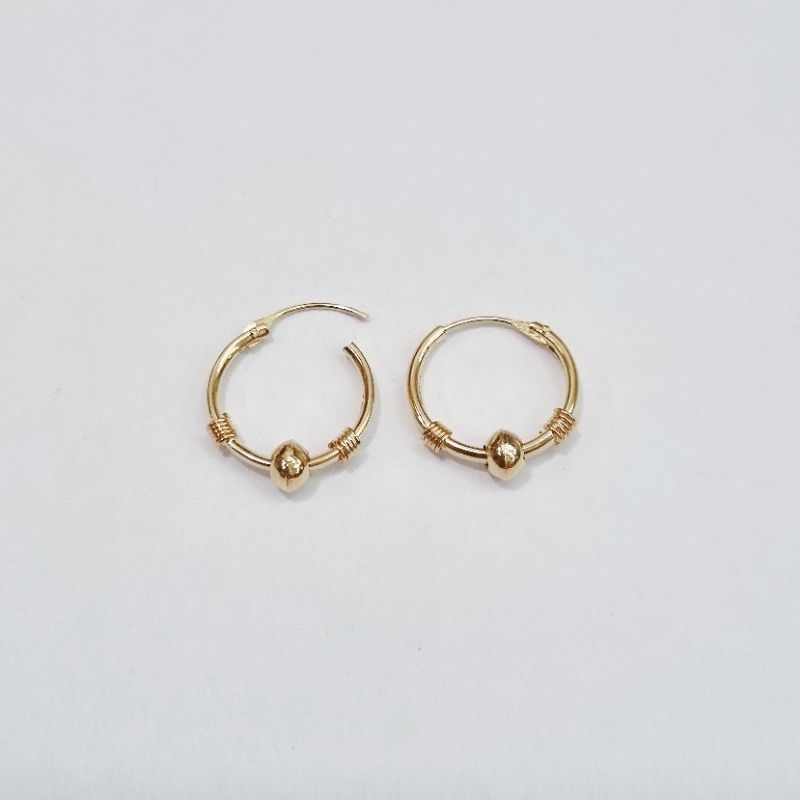 0.55 gr - Anting Emas Gipsy Variasi Lebar 1 cm Kadar 70% 700 16K - N3
