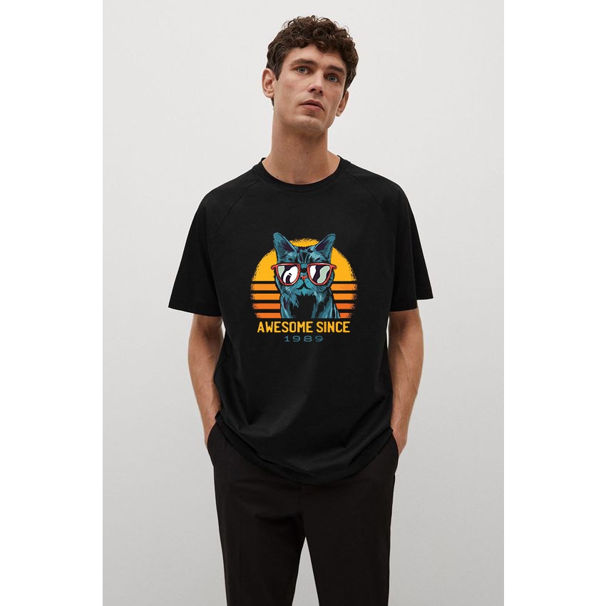 Baju Oversize unisex pria dan wanita | T-shirt Kucing | Oversize Distro