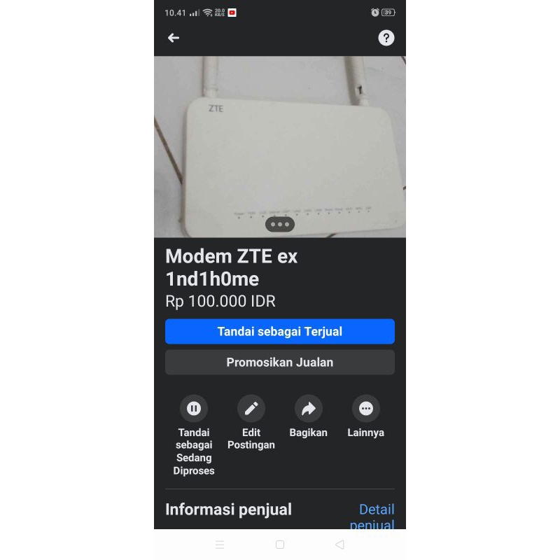 Modem ex indihome