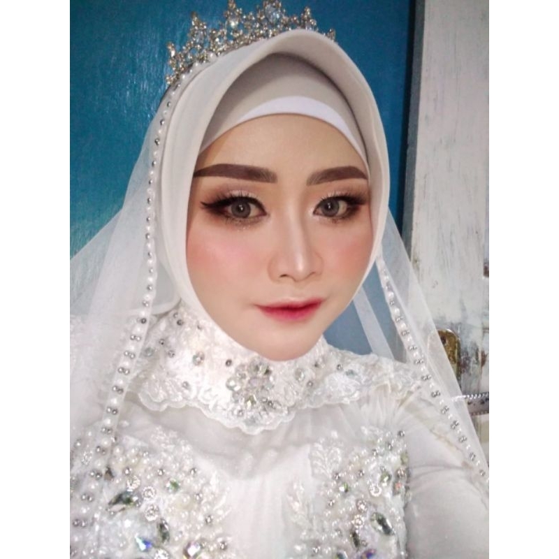SLAYER KERUDUNG/ VEIL KERUDUNG PENGANTIN/VEIL HIJAB PENGANTIN
