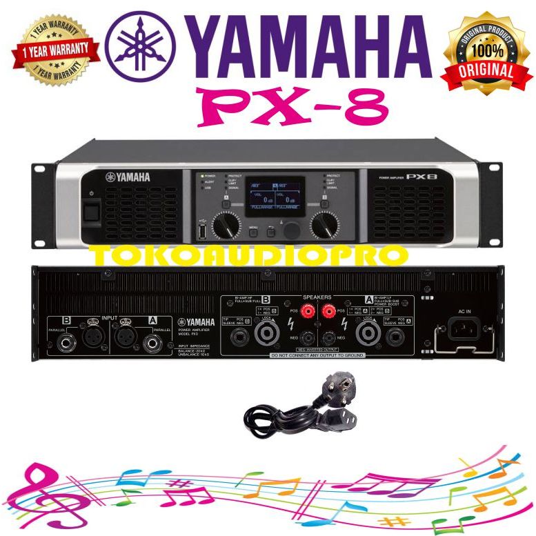 Yamaha PX8 Power Amplifier Original Yamaha Px-8