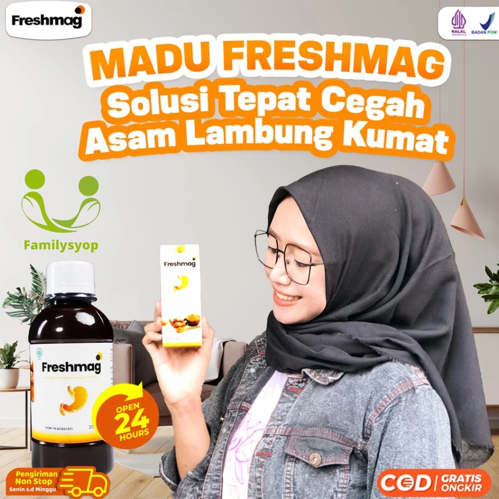 

YNT0P Freshmag - Madu Mag Magh Solusi Atasi Masalah Asam Lambung Gerd Infeksi Lambung Mual Muntah Lancarkan Pencernaan Sirkulasi Darah 8649