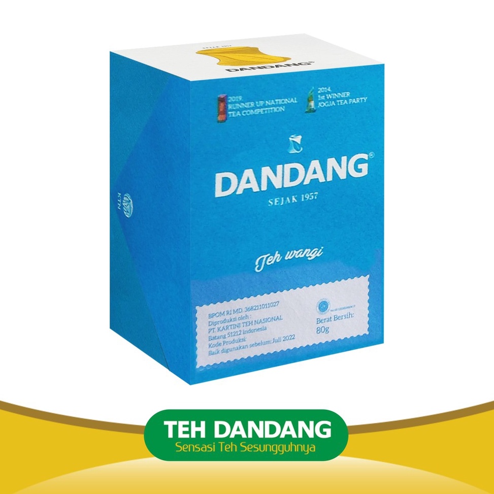 

Terlaris Teh Dandang Biru 80 gr - Teh Tubruk - 1 Slop isi 5 Box 80gr g70av