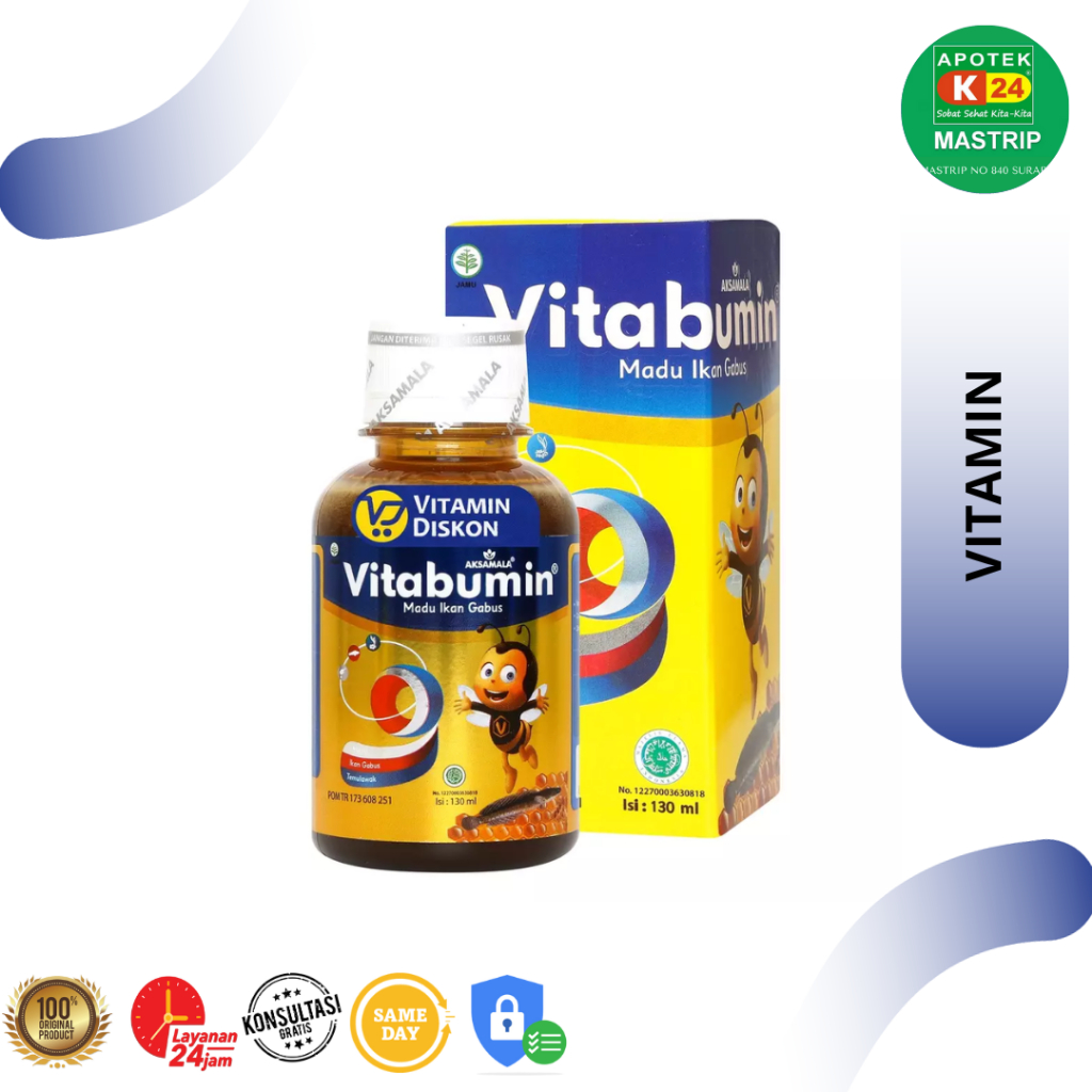 

Vitabumin / Madu Ikan Gabus / Madu Kesehatan / 130 ml