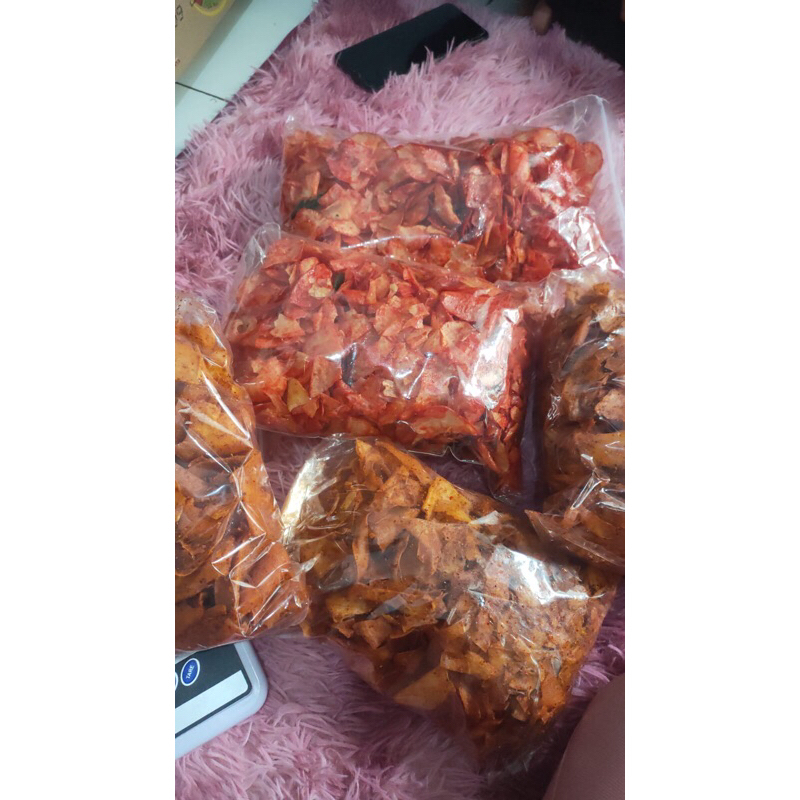 

kripset singkong pedas