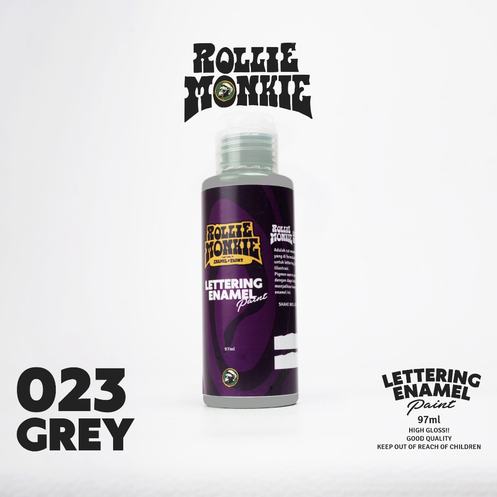 

RollieMonkie Lettering Enamel paint grey (023)