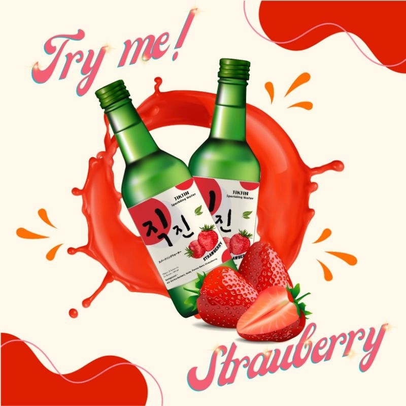 

JIKJIN KOREAN SPARKLING WATER - STRAWBERRY