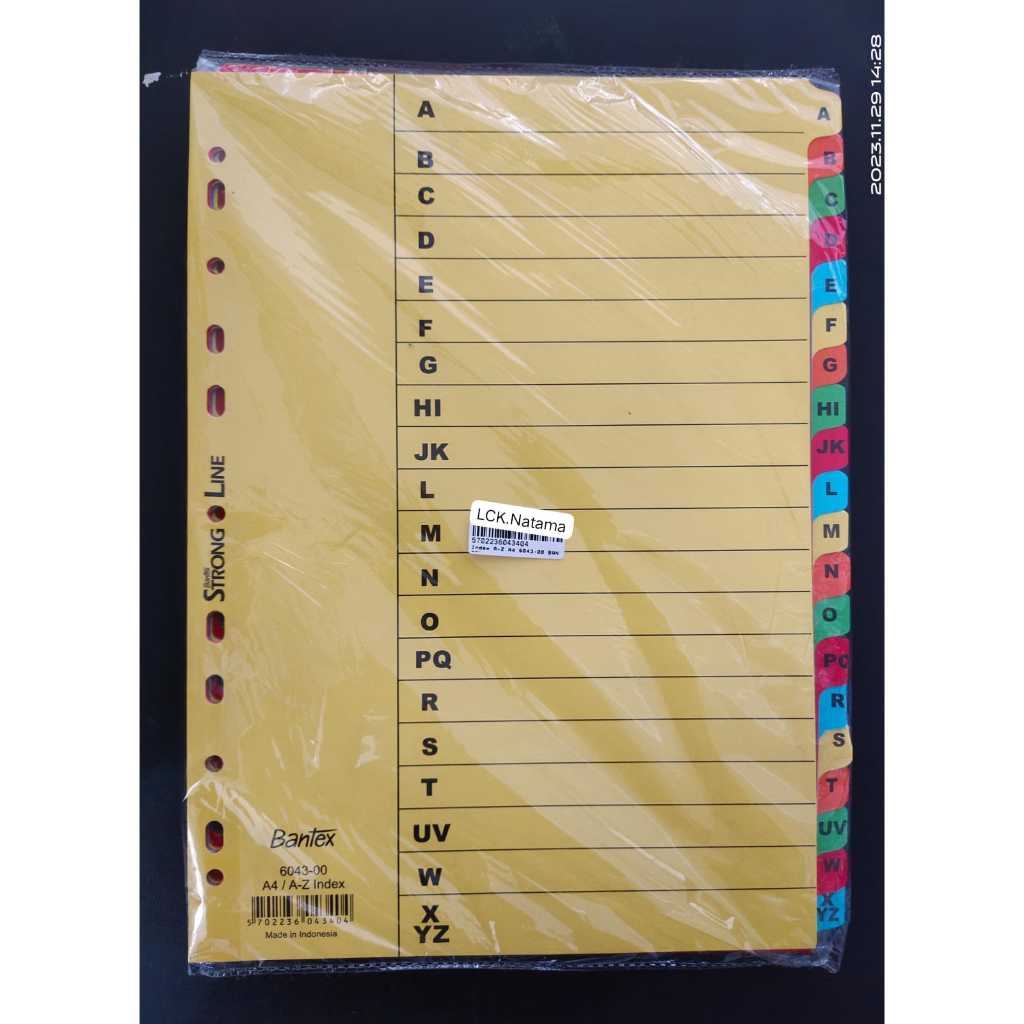 

Pembatas Ordner A4 INDEX FOLDER