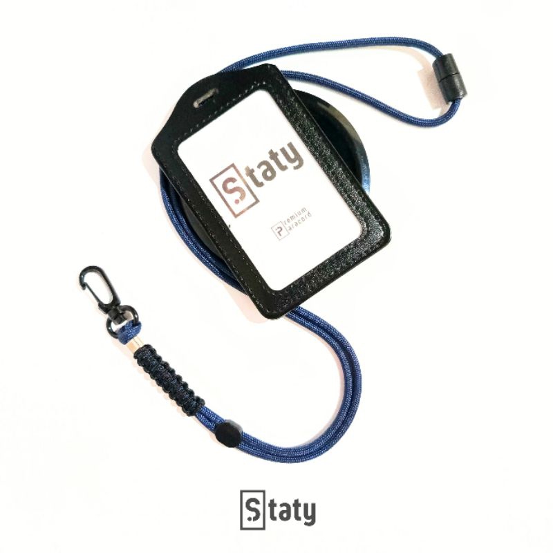 

Name Tag Kulit ID Card Holder Free Custom Logo by Staty