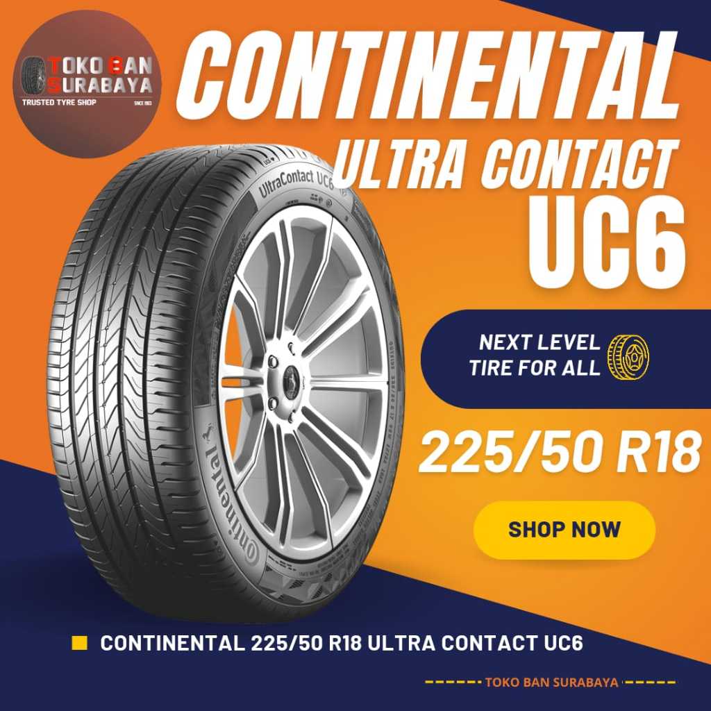 CONTINENTAL 225/50 R18 225/50R18 225/50/18 22550 R18 22550R18 R18 R 18 UC6