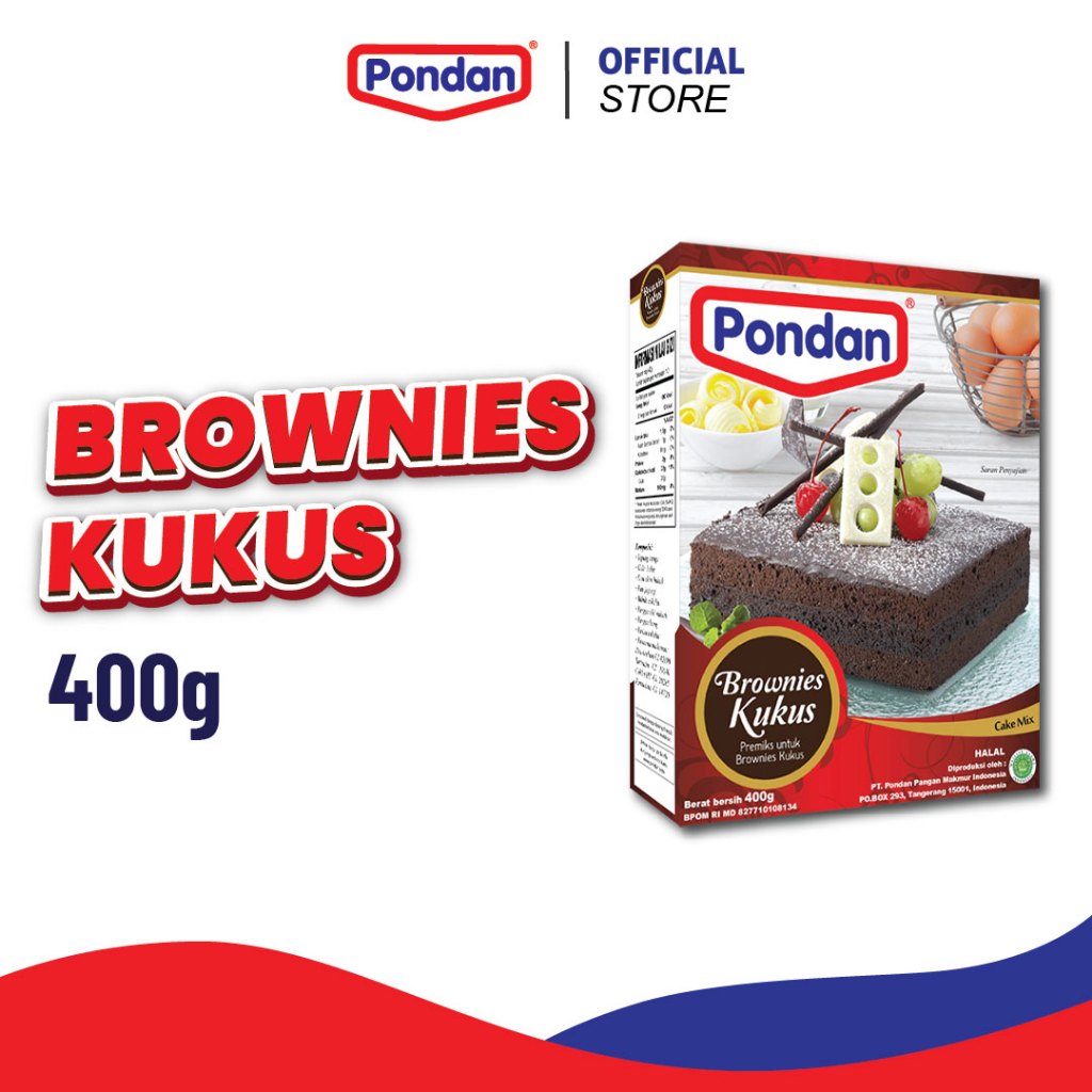 

Pondan Brownies Kukus 400g