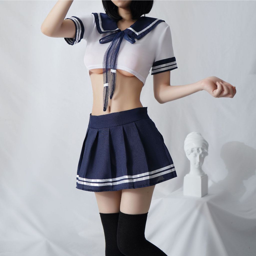 baju dinas malam wanita Cosplay Baju Murid Sekolah Seksi [ L07 ]