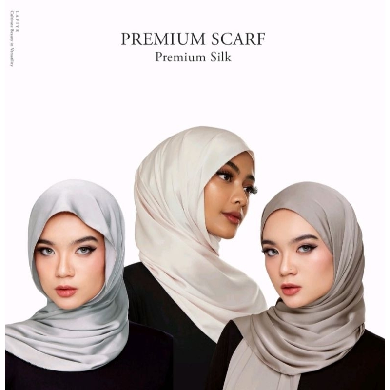 NEW LAFIYE ORIGINAL PREMIUM SILK SCARF MURAH