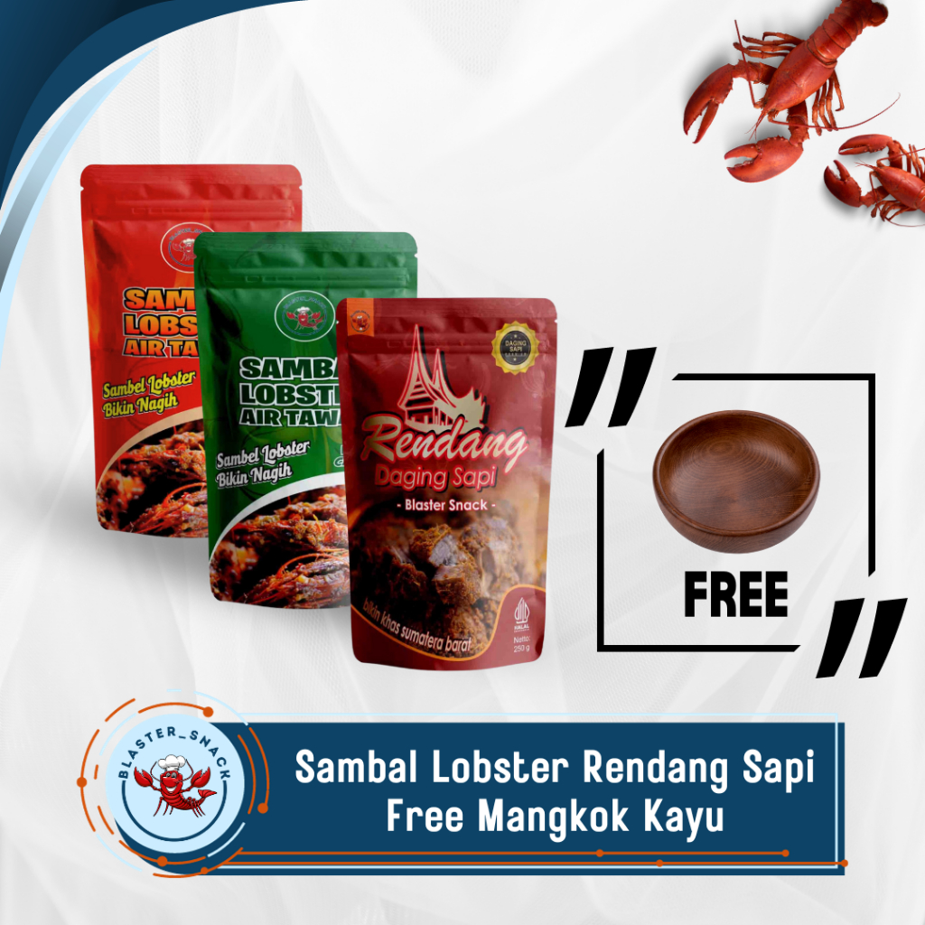 

[Free Mangkok Kayu] Sambal Lobster Rendang Sapi