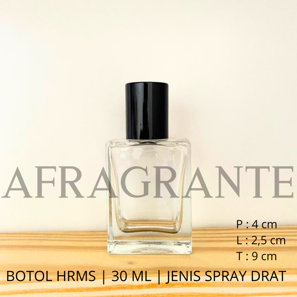 botol parfum hrmes 30 ml drat tutup hitam-botol parfume kotak 30 ml-botol parfum isi ulang 30 ml