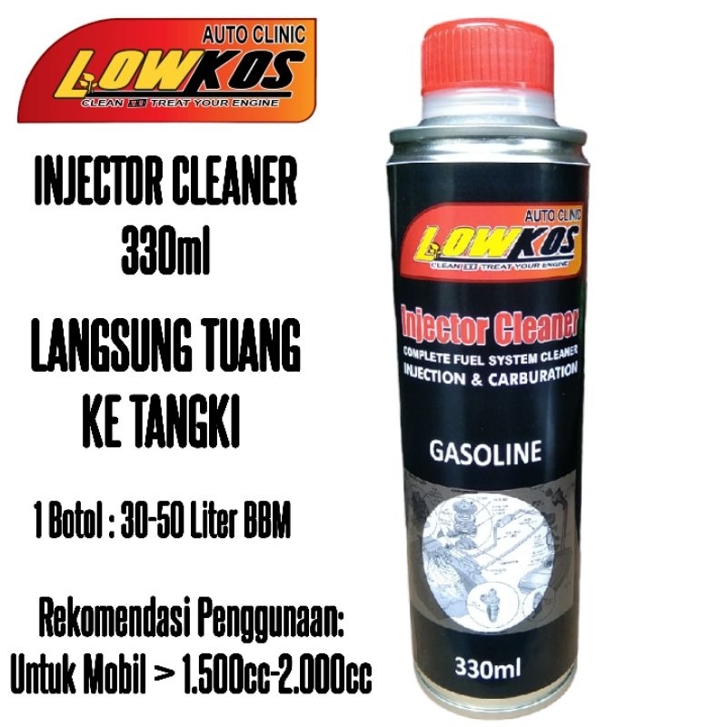 TUI LOWKOS Injector Cleaner Mobil Bensin 330ml - Cairan Pembersih Injektor Mobil