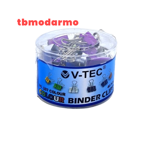 

TBMO V-TEC PACK BINDER CLIP 107 WARNA ISI 40PCS V-TEC VTC0087#107WRN