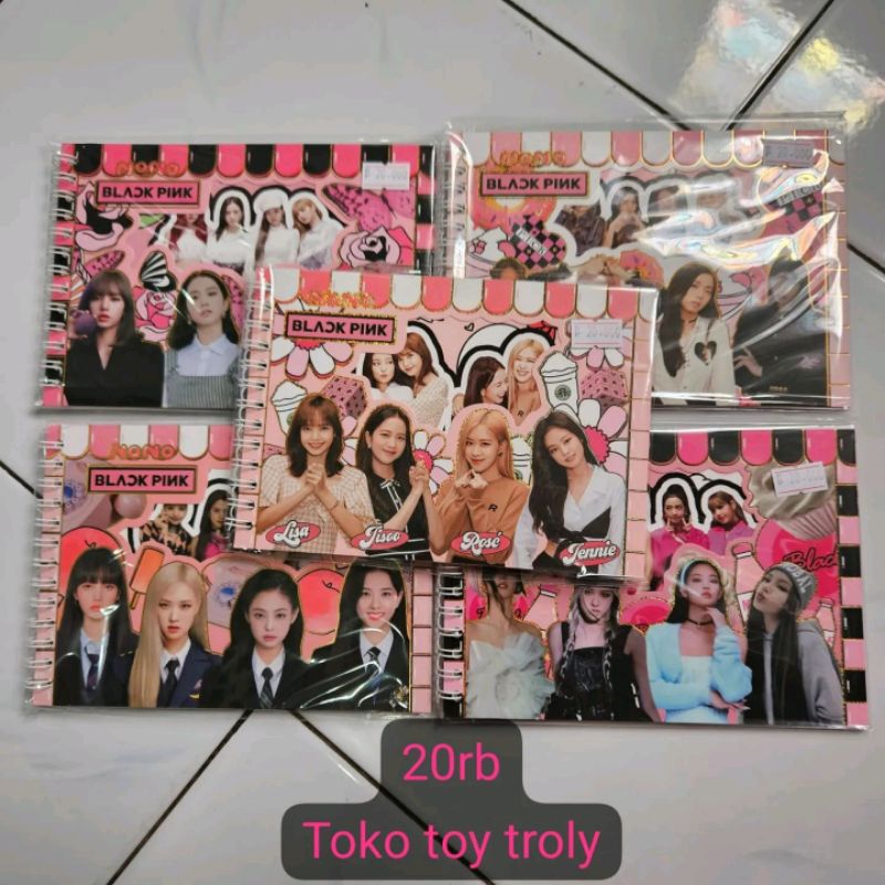 

Stiker Note Book Black Pink
