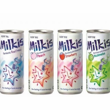 

[PRODUK W7SNI88] LOTTE Milkis Banana / Grape / Strawberry / Peach All Varian 250ml Minuman Korea Yoghurt Susu dan Rasa Buah Segar ❂Stok Banyak