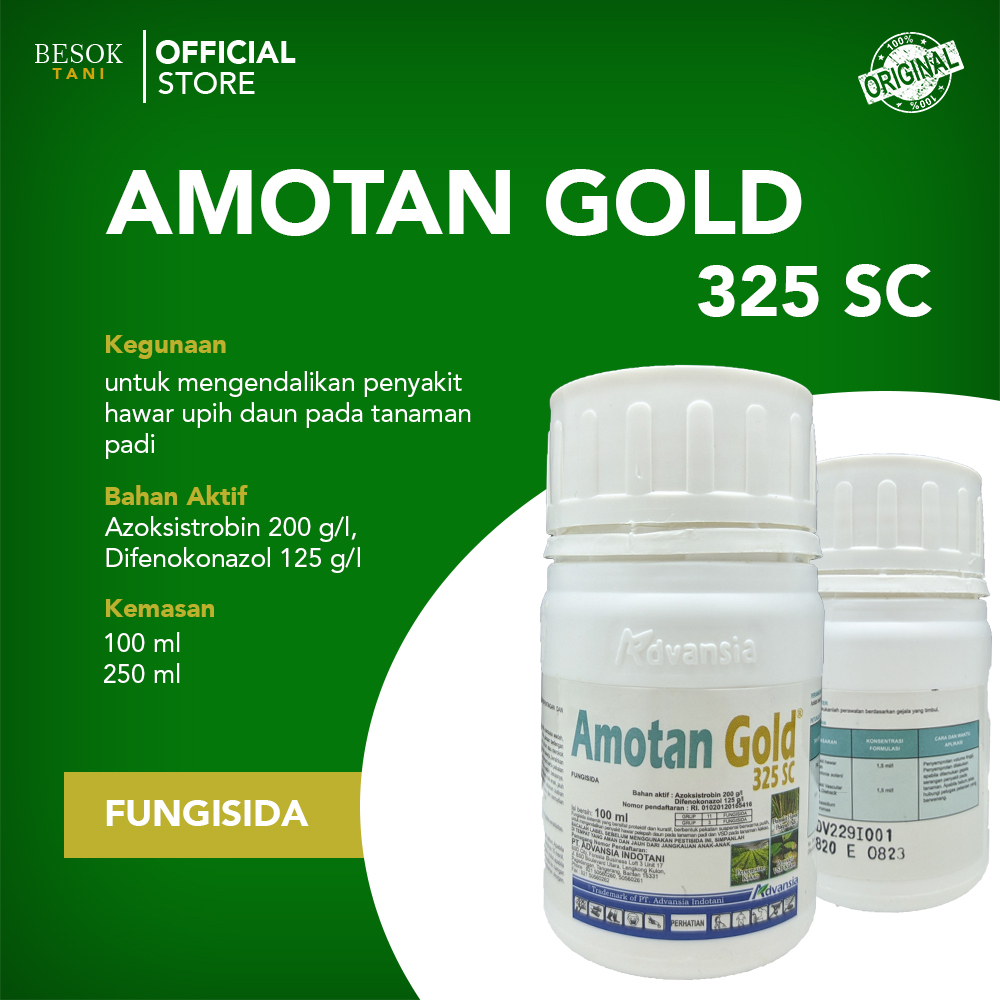 AMOTAN GOLD 325 SC I Fungisida I Pengendali Hawar Upih I Advansia
