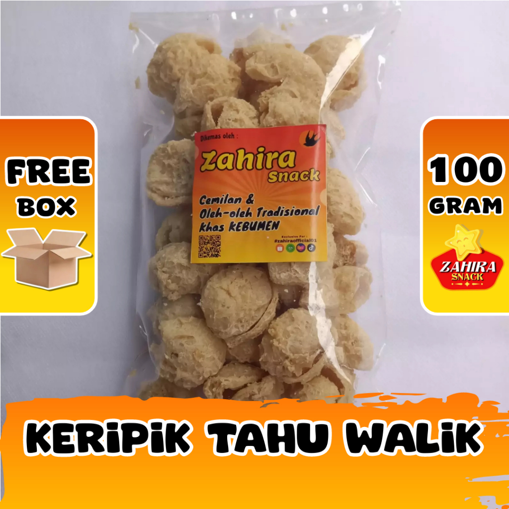 

Keripik Tahu Walik Original Kripik Tahu Gurih Bulat Mini 100 Gram