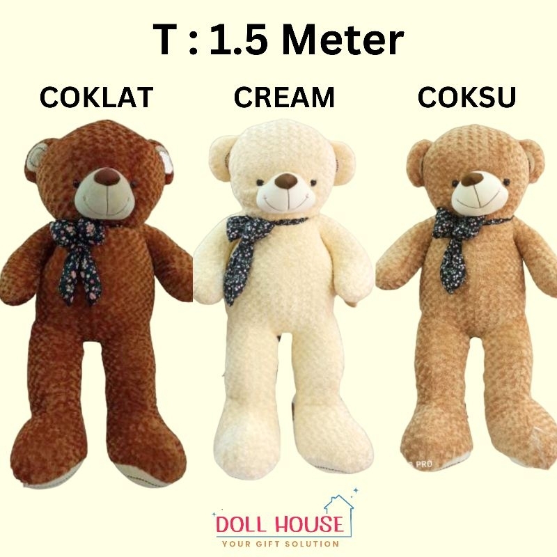 Boneka Beruang 1.5 Meter / Boneka Bear Teddy Giant 1.5 Meter / Boneka Beruang Giant