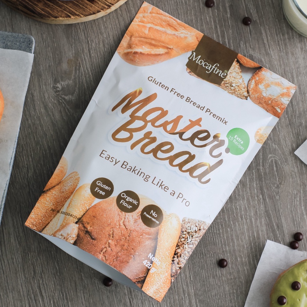 

[⌨J7/] MOCAFINE Gluten BREAD FLOUR by Rumah Mocaf - Premix Roti Gluten - Tanpa Pengawet - Halal - 420 gr Moodbooster