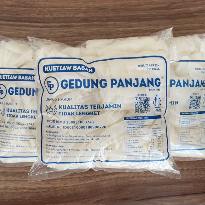 

VXVG3264 (COD )NEW_PRODUCT Dapat 3bks @500gr Kuetiaw Gedung Panjang (GP) / Kuetiaw basah / kwetiau gedung panjang / kwetiau