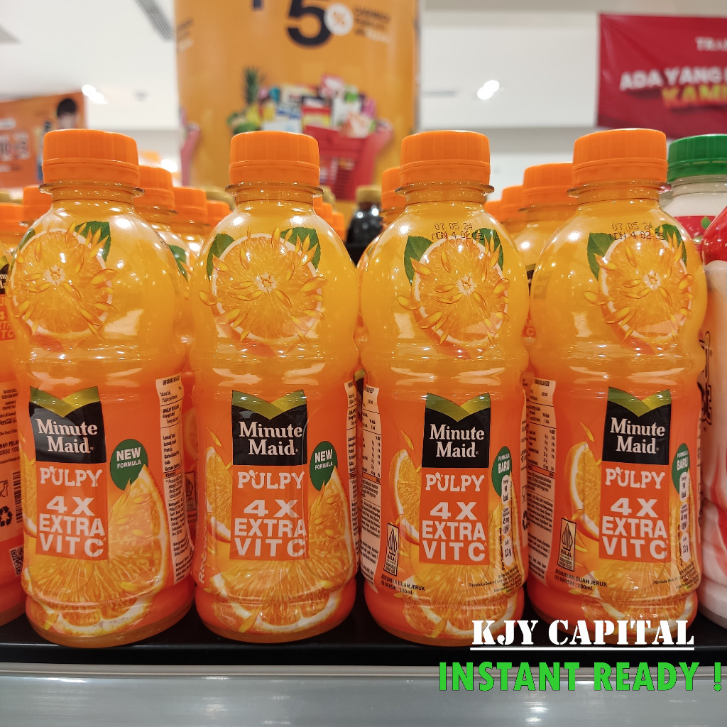 

MINUMAN MINUTE MAID PULPY ORANGE BOTOL 300ML / PULPY ORANGE / MINUMAN INSTAN