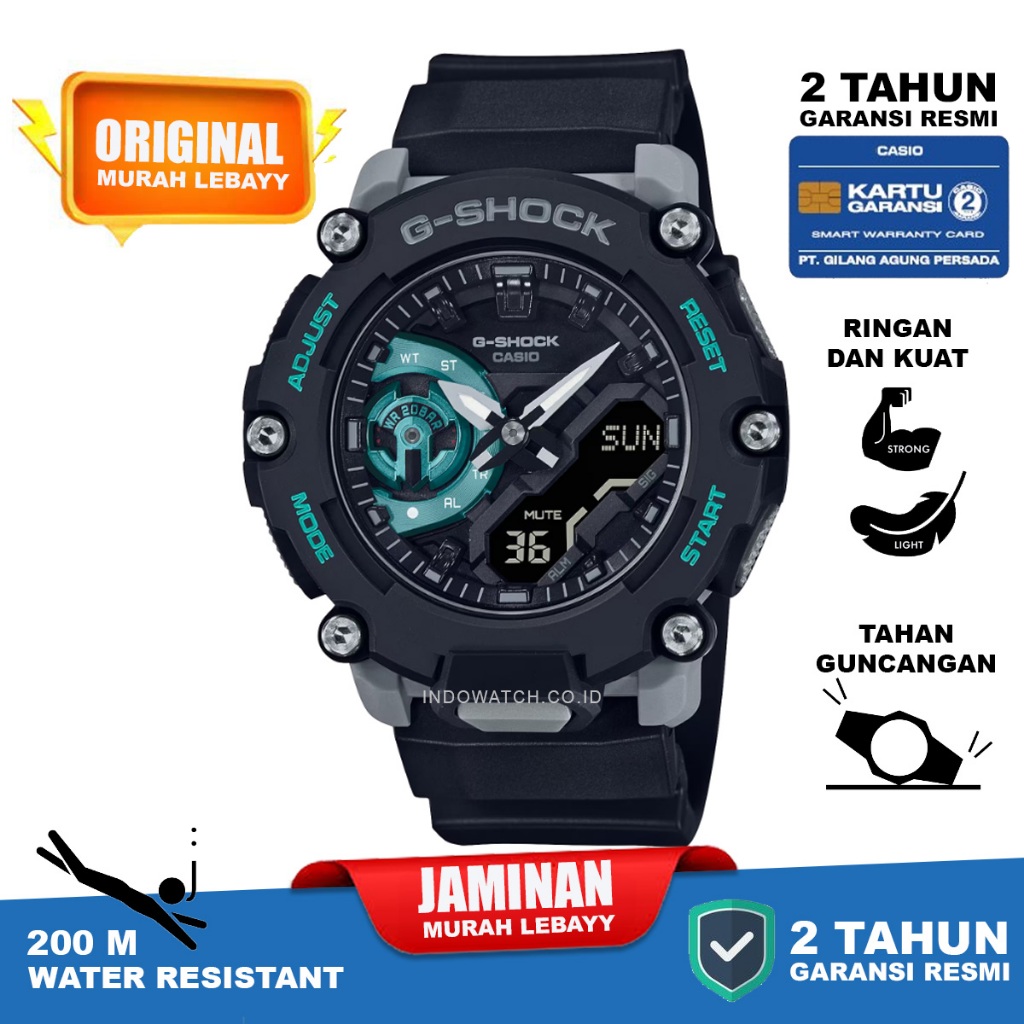 Casio G-Shock CARBON CORE GA-2200M-1A | GARANSI RESMI PT GAP