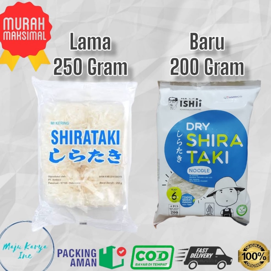 

LZNC7064 (D2289) Dry Shirataki Mie Shirataki kering 250 gram