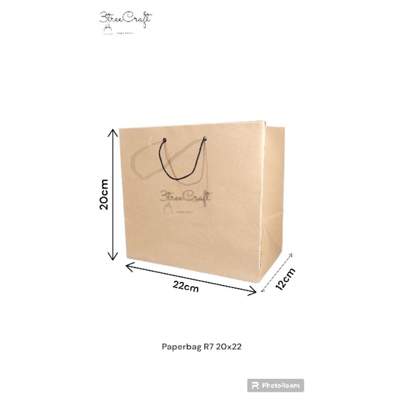 

Paperbag 22x12x20cm R7 / Paper Bag / Tas Kertas / Tas Polos / Tas Coklat Polos / Tas Souvenir / Tas Hajatan