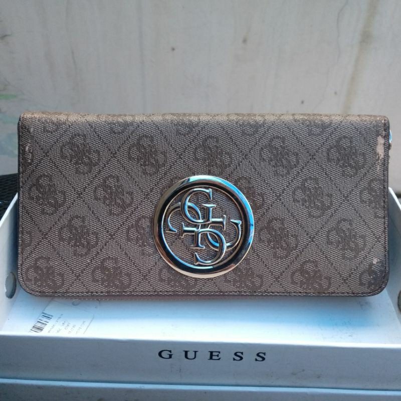 PRELOVED Dompet Wanita Panjang Wallet Gucci Ori Open Road SLG Brown SG718646