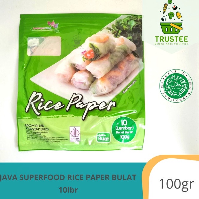 

Readii Stock Java Super Food Rice Paper / Kulit Lumpia Bulat 10 Lembar HALAL 100gr On Sale