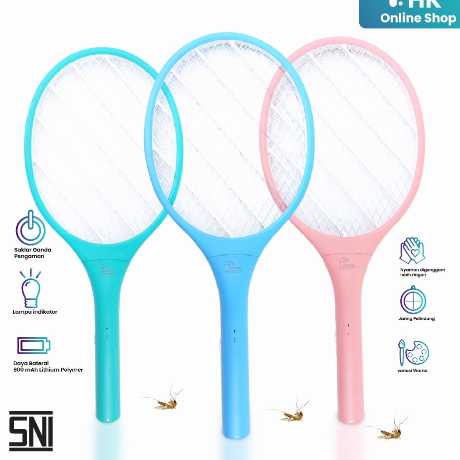 Paling Laris HK-Raket Nyamuk Cas Ulang RN - 2852