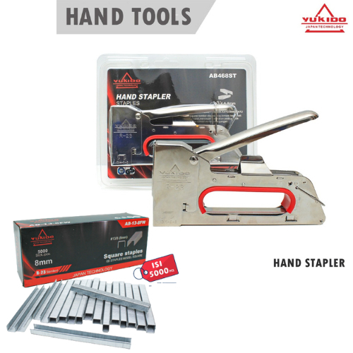 

YUKIDO Paket Staples Tembak Gun Tacker + Isi atau Refil 13/8 Stapler Jok Staples | Stepler Tembak | Stepler Gun | Stapler Tembak | Stapler Gun