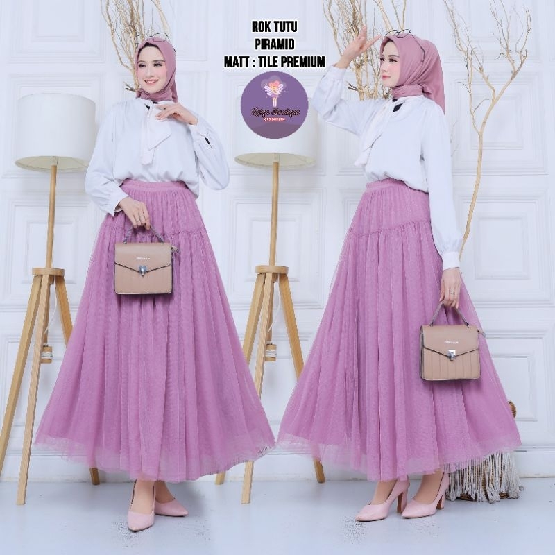 ROK TUTU PIRAMID HIGHQUALITY-ROK TUTU TILE PREMIUM --ROK TUTU TILE LEMBUT--ROK TUTU DEWASA--ROK TUTU