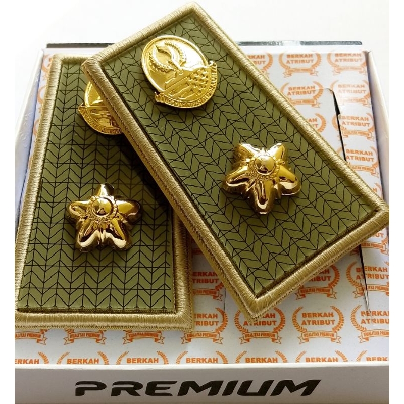 Pangkat Pdh Asn Jabar 3D Kain Akrilik