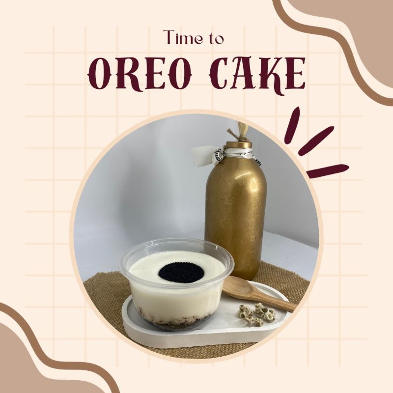 PREMIUM dessert box cake cup kue oreo