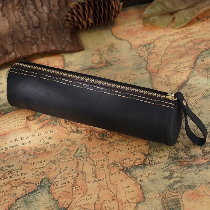 

Dompet Pensil Kulit Asli - Dompet Case Pensil Kulit Sapi Asli - Tempat Pensil Kulit