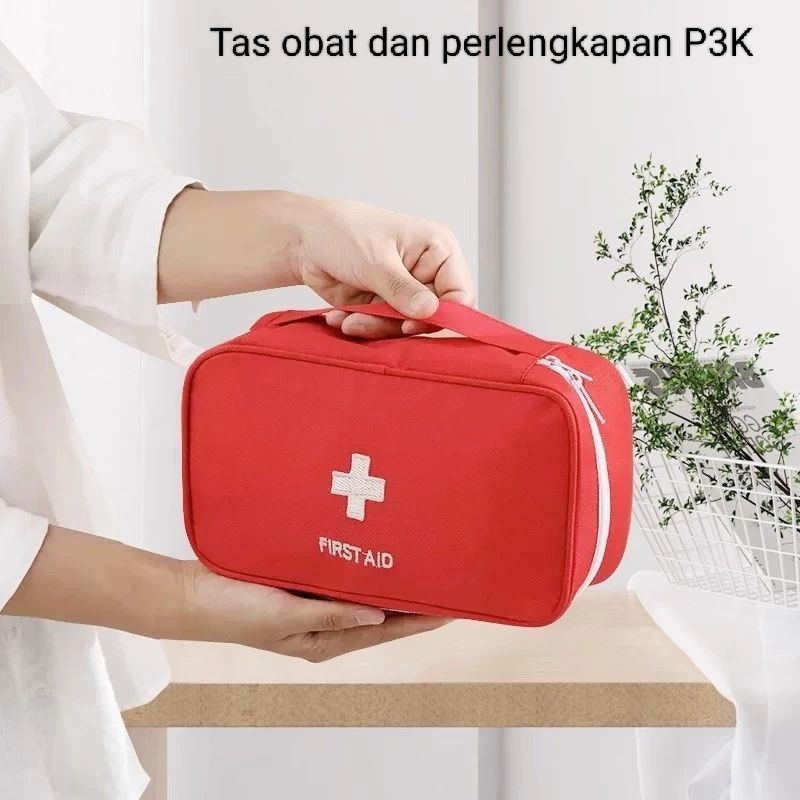 Tas obat dan perlengkapan P3K ukuran besar travel organizer