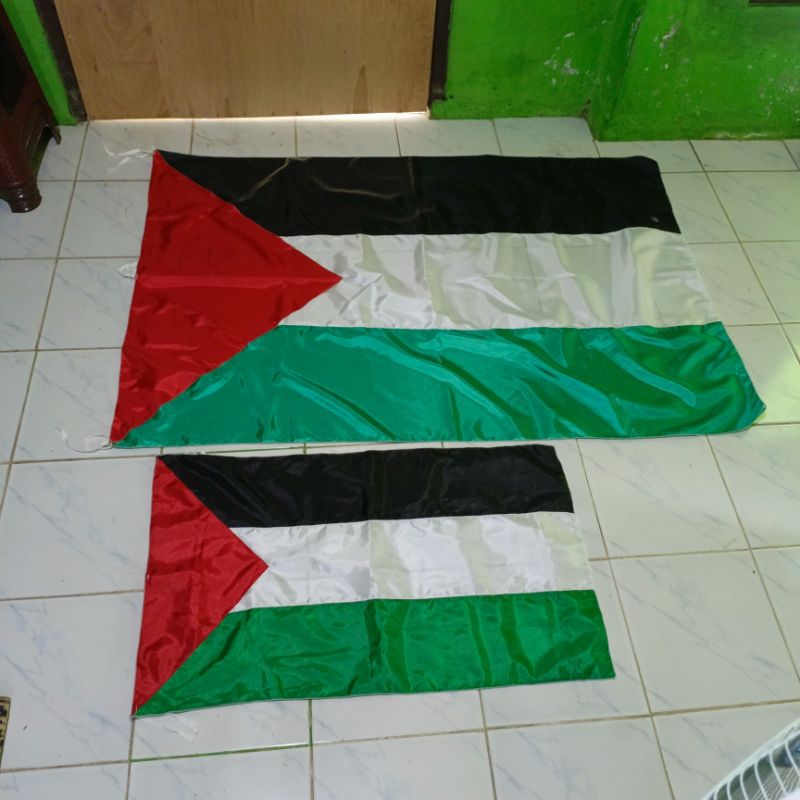 BENDERA PALESTINA 100X150/60x90 READY BUKAN SABLON